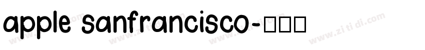 apple sanfrancisco字体转换